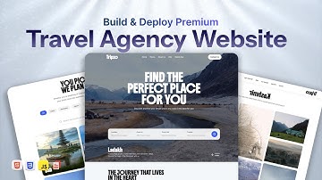 Build and Deploy a Travel & Tour Agency Website Step-by-Step | HTML, CSS & JavaScript