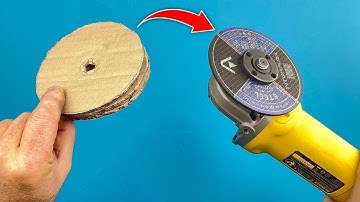 Why it is Not Patented? Insert Cardboard Into Angle Grinder and Amazed