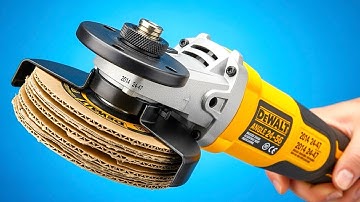 Why it is Not Patented? Insert Cardboard Into Angle Grinder and Amazed