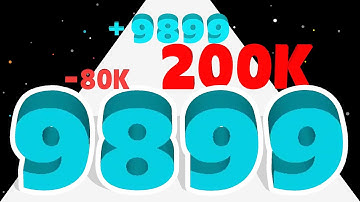 NUMBER DASH : Number Runner Game - Level Up Number Run Race Stack Master Max Level ASMR Math Games