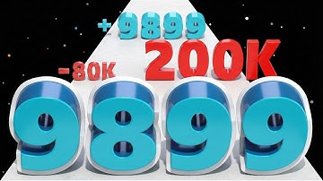 NUMBER DASH : Number Runner Game - Level Up Number Run Race Stack Master Max Level ASMR Math Games