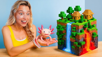 I Built Minecraft for a Real Axolotl!