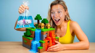 I Built Minecraft for a Real Axolotl!