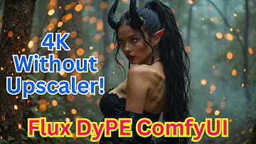 ComfyUI DyPE for Flux Image Generation - 4K Image Without Upscaler Need!