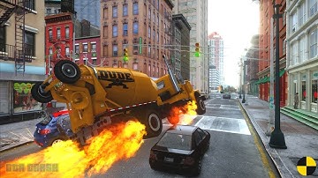 GTA 4 CRASH TESTING REAL CAR 724