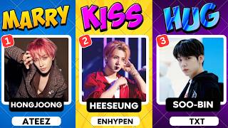 KISS, MARRY, HUG | KPOP MALE IDOLS EDITION – Fun K-Pop Game