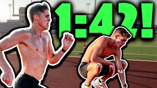 Cooper Lutkenhaus’ FIRST WORKOUT Since 1:42 U18 World Record