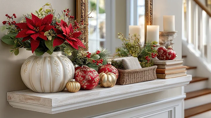 20 Romantic Red & Gold DIY Christmas Decor Hacks for Small Homes