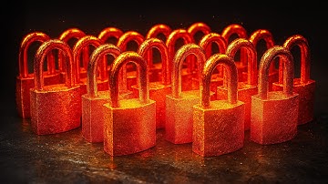 I Turned Padlocks Into a Damascus Knife (Unexpected Pattern)