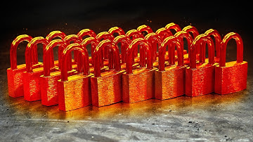 I Turned Padlocks Into a Damascus Knife (Unexpected Pattern)