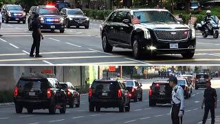Donald Trump Joins The Biggest Presidential Motorcades With Over 10,000 Police Cars in Malaysia