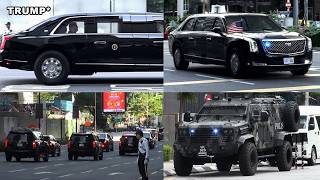 Donald Trump Joins The Biggest Presidential Motorcades With Over 10,000 Police Cars in Malaysia