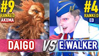 SF6 🔥 DAIGO (#9 Ranked Akuma) vs ENDING WALKER (#4 Ranked Ed) 🔥 Street Fighter 6 High Level Gameplay