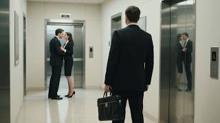 Wife cheats with her male boss, unaware her husband witnessed everything from behind.