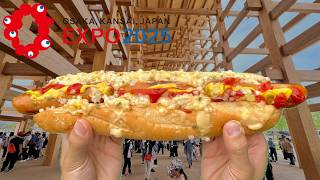 Trying Futuristic Japan Expo Food 🌭🍨 Expo 2025 Osaka