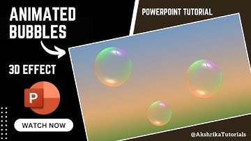 PowerPoint Presentation Topic Animation | Animated Bubbles Tutorial 2025