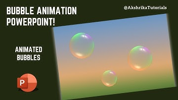 PowerPoint Animation Tutorial: Create Beautiful Animated Bubbles Effect 2025