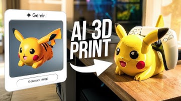 I 3D Printed PS5 Pikachu Stand Generated With AI