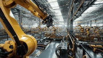 Inside an Endless Automated Factory Filled With Giant Robot Arms