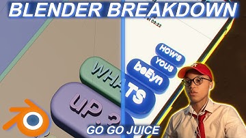 how i animated go go juice in blender 3d