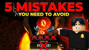 Roblox The Forge 5 fouten die je moet vermijden