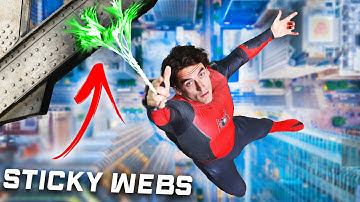 Real Sticky Web Shooters You Can Swing From! - Spider-Man IRL