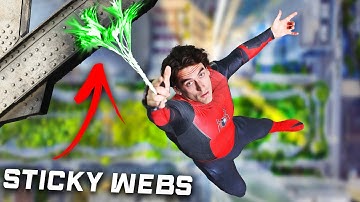 Real Sticky Web Shooters You Can Swing From! - Spider-Man IRL
