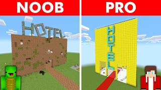 RICH vs POOR Hotel Build Challenge To Save Family in Minecraft