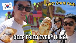 My Korean Boyfriend Experiences Real American Culture for the First Time 🎡🍩 AMBW 국제커플