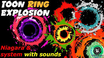 Toon Ring Stylized Explosion Niagara system with Sounds - Ready to play on Unreal Engine