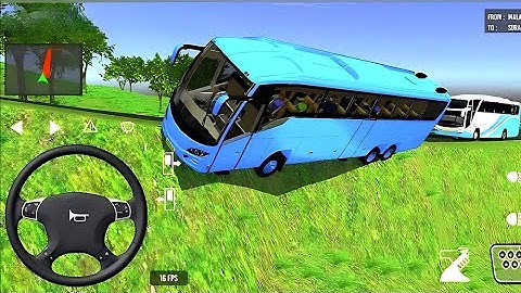 Indonesia Coach Bus Driving Game | New Euro Bus Simulator 2025 Android Gameplay |