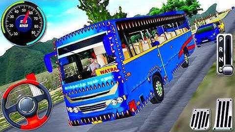 Indonesia Coach Bus Driving Game | New Euro Bus Simulator 2025 Android Gameplay |