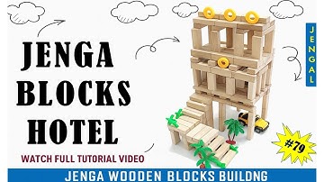 Building a Jenga Hotel 🏨 | Stunning Wooden Block Architecture (Jenga Tutorial #79) #Miniature #Build