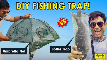 DIY Mullet Fishing Trap Hack: Bottle & Umbrella Net – Real, Easy & Unique Fish Catch