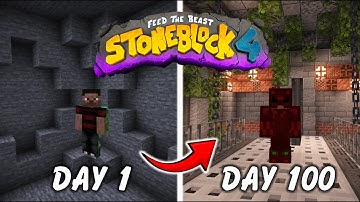 I Spent 100 Days in StoneBlock 4 - Best Minecraft Modpack of the Year?