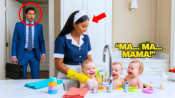 The Billionaire Came Home Unannounced — And Was Shocked to See What the Maid Did With His Triplets