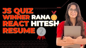 🏆 JS Quiz Winner Rana vs Hitesh LIVE | React MCQ + Resume Fix for 2025 Jobs