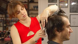 💈(ASMR) 繊細で優雅な技 – ロシアの女性理容師による極上カット体験