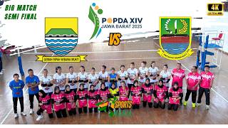Full Match Voli Putri Kota Bandung vs Kabupaten Bekasi | Semi Final POPDA Jawa Barat 2025 ⚡🏐