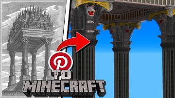 The BIGGEST Build I ever made│from Pinterest to Minecraft
