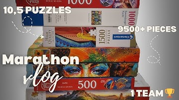 What It Takes to Win a Puzzle Marathon | 9,572 Pieces, 10 Hours, 1 Team