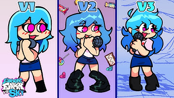 FNF: Sky Original VS Sky Reborn VS Sky Redux [Comparison] / Cutscenes, Songs █ Friday Night Funkin █