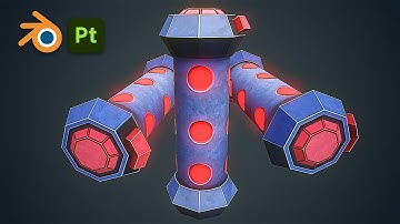 Stylized Sci Fi Flashbang – Blender 3D Game Asset Workflow