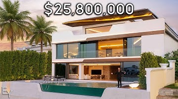 Touring a $25M Dubai Waterfront Mansion Designed by Pininfarina!