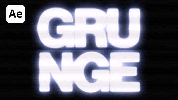 How To Create GRUNGE Effect | After Effects Tutorial