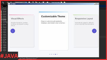 Java - How to Create a Card Slider in Java Netbeans - Complete Project Tutorial [ With Source Code ]