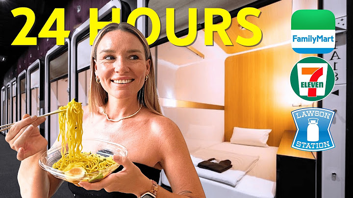 Staying in Tokyo's Best Capsule Hotel + Surviving Off Convenience Stores for 24 hrs 🇯🇵