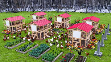 TIMELAPSE – 30 Days Building a Chicken Coop | DIY Chicken Coop Build Step by Step