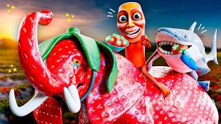 STRAWBERRY ELEPHANT SAD ORIGIN STORY! Italian Brainrot