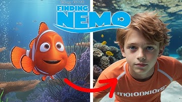 Finding Nemo in Real Life 🐠 | Pixar Characters Reimagined as Real Humans
